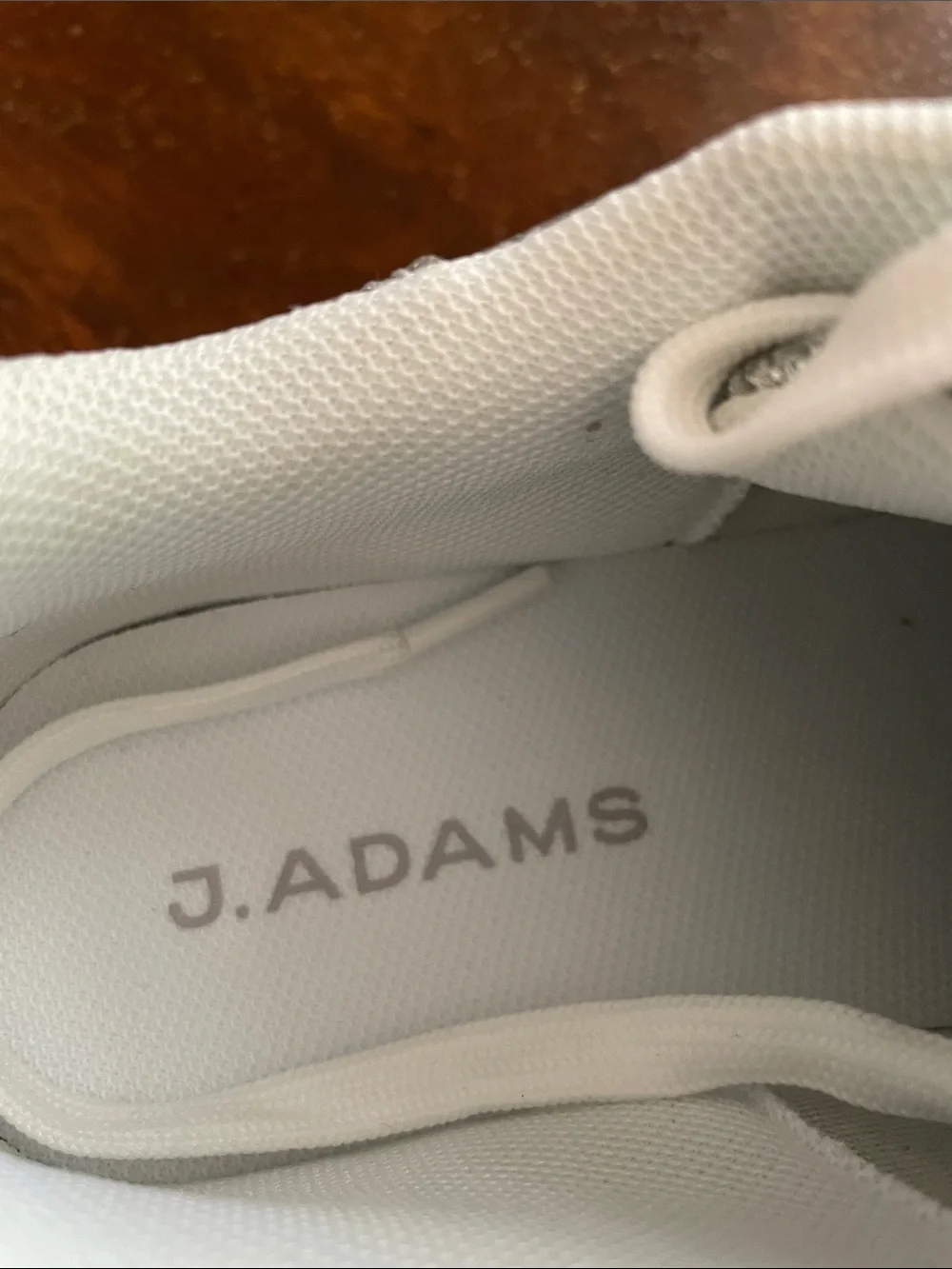 J. ADAMS Hero Coated Platform Sneakers, Women’s 6, Glossy Silver Glitter